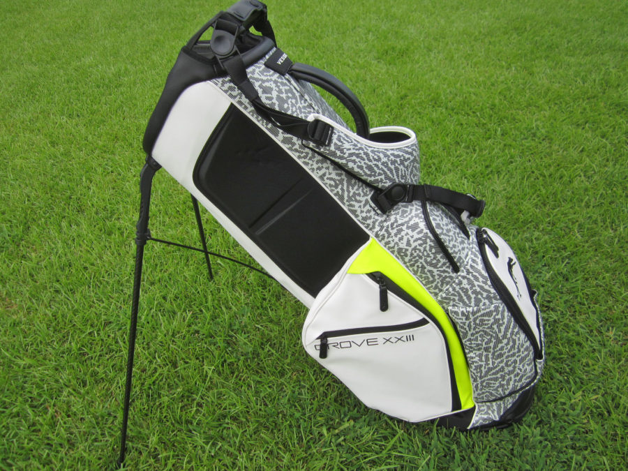 vessel michael jordan grove xxiii 23 limited release white and neon yellow leather carry stand golf bag