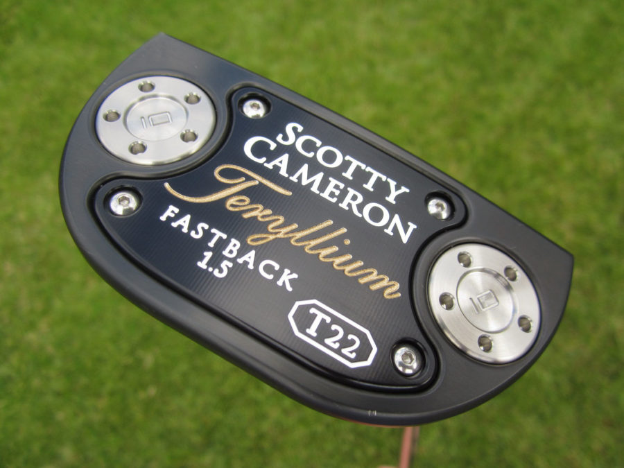 scotty cameron limited release t22 fastback 1.5 tfb flojet terylium putter golf club