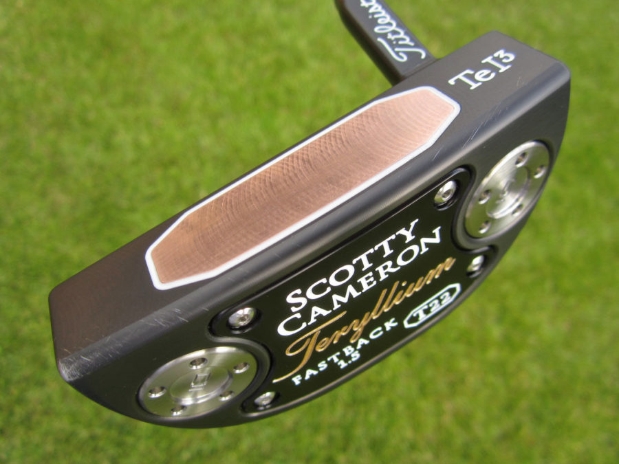 scotty cameron limited release t22 fastback 1.5 tfb flojet terylium putter golf club