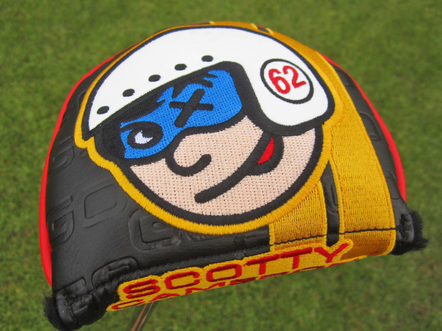 scotty cameron limited release moto phantom x 5.5 flojet neck custom shop gallery putter golf club with johnny speed racer paint and headcover
