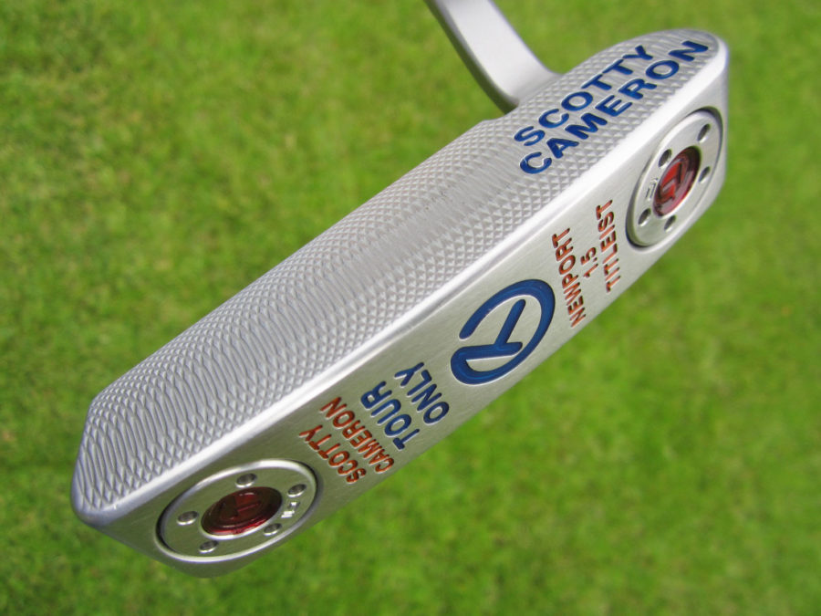 scotty cameron tour only sss newport 1.5 select deep milled circle t putter golf club with grinder custom shop stamp