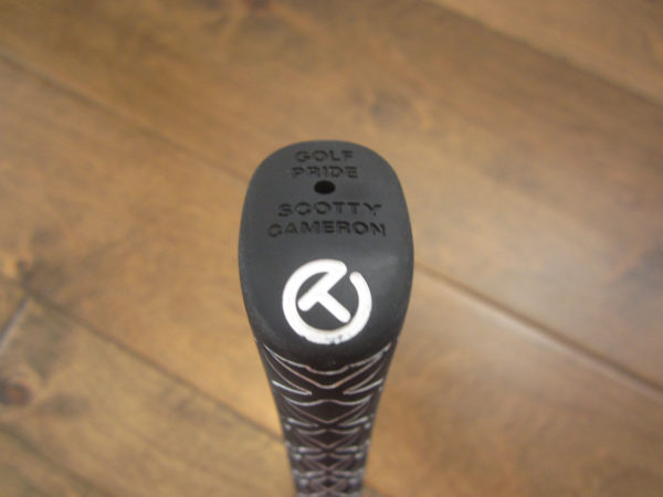 scotty cameron for tour use only black and white textured pistolero plus circle t putter grip
