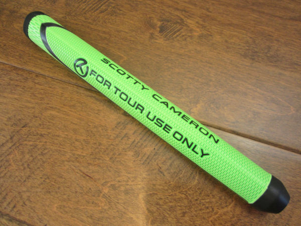scotty cameron for tour use only lime green large size paddle circle t winn grip
