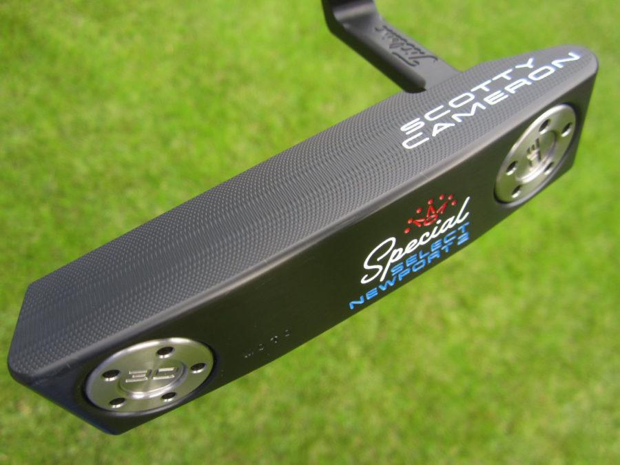 scotty cameron limited release gallery moto black newport 2 special select putter golf club