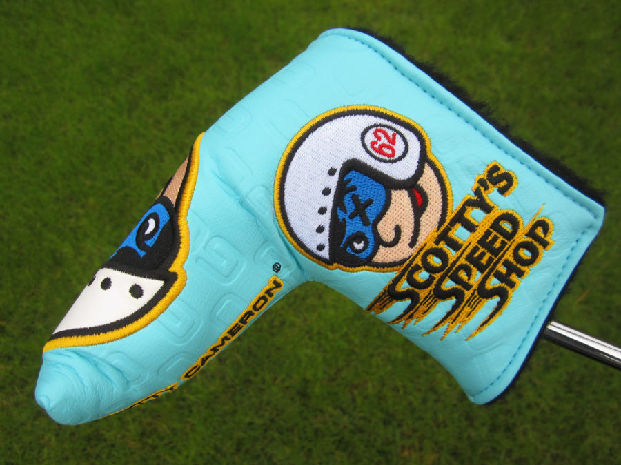 scotty cameron limited release custom shop tiffany johnny speed racer blade putter headcover