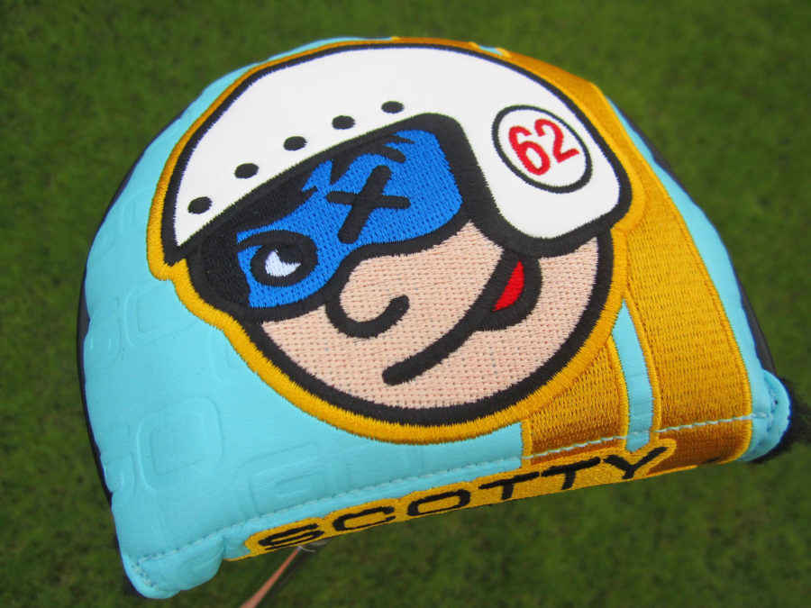 scotty cameron limited release custom shop tiffany johnny speed racer mid round putter headcover