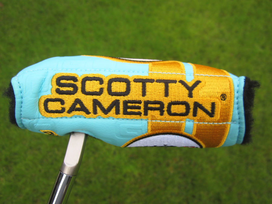 scotty cameron limited release custom shop tiffany johnny speed racer mid round putter headcover