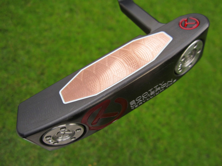 scotty cameron tour only black t22 newport terylium circle t putter golf club naked