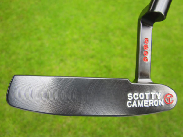 scotty cameron tour only brushed black carbon steel 009 350g putter with hot head harry and tour rat golf club