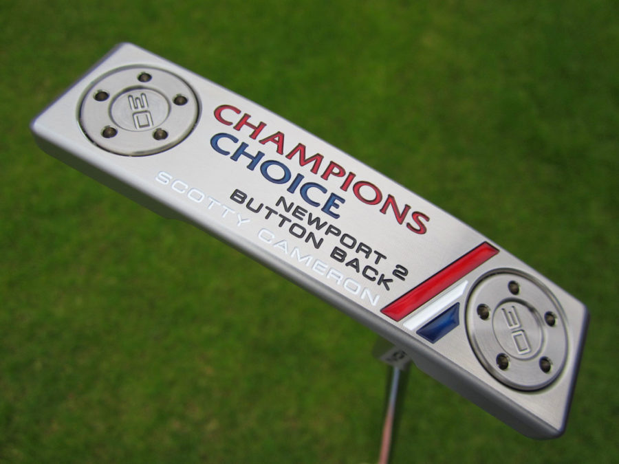 scotty cameron limited release champions choice newport 2 terylium buttonback putter golf club