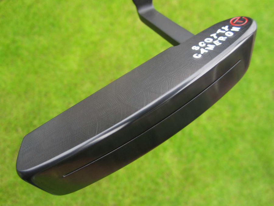 scotty cameron tour only carbon 3x black newport beach handstamped titleist circle t putter golf club with top line