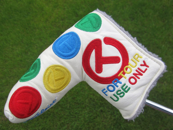 scotty cameron tour only white dancing circle t rainbow blade putter headcover