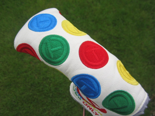 scotty cameron tour only white dancing circle t rainbow blade putter headcover