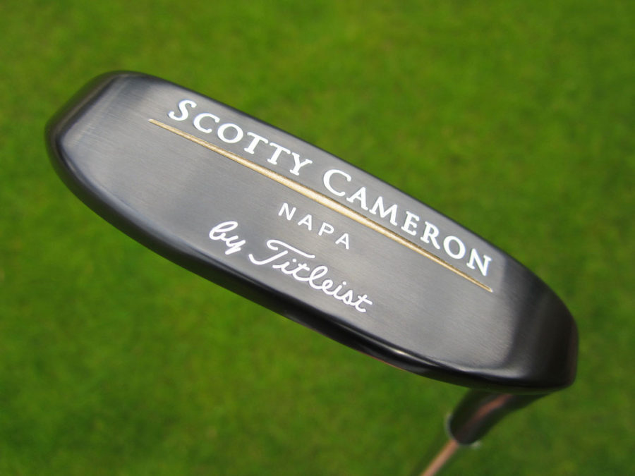 scotty cameron 1996 gun blue classic napa putter with top line from custom shop