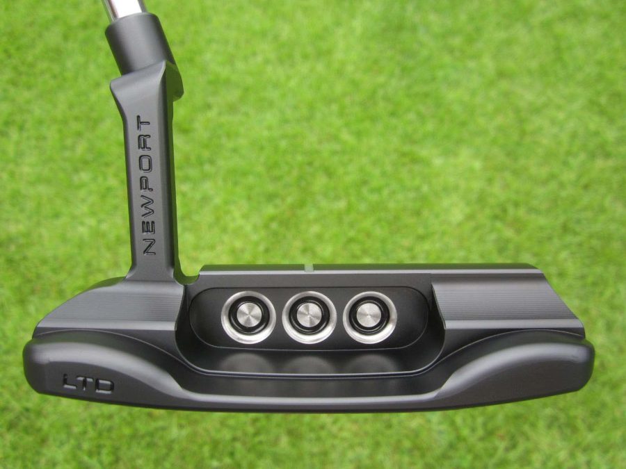scotty cameron limited release 2022 jet set black newport special select with top line putter golf club