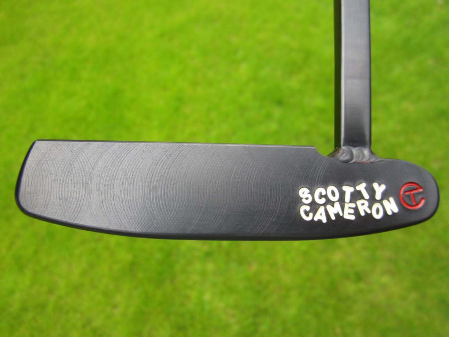 scotty cameron tour only brushed black 009 prototype circle t 350g with welded mid length neck putter golf club