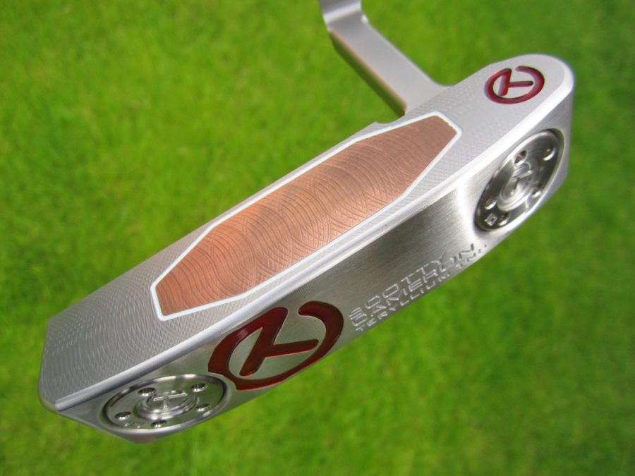 scotty cameron tour only sss silver t22 newport circle t terylium putter golf club with sight dot