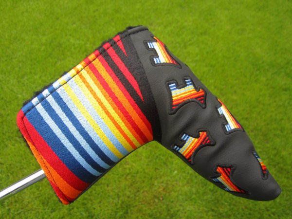 scotty cameron limited release encinitas gallery black dancing serape dogs blade putter headcover