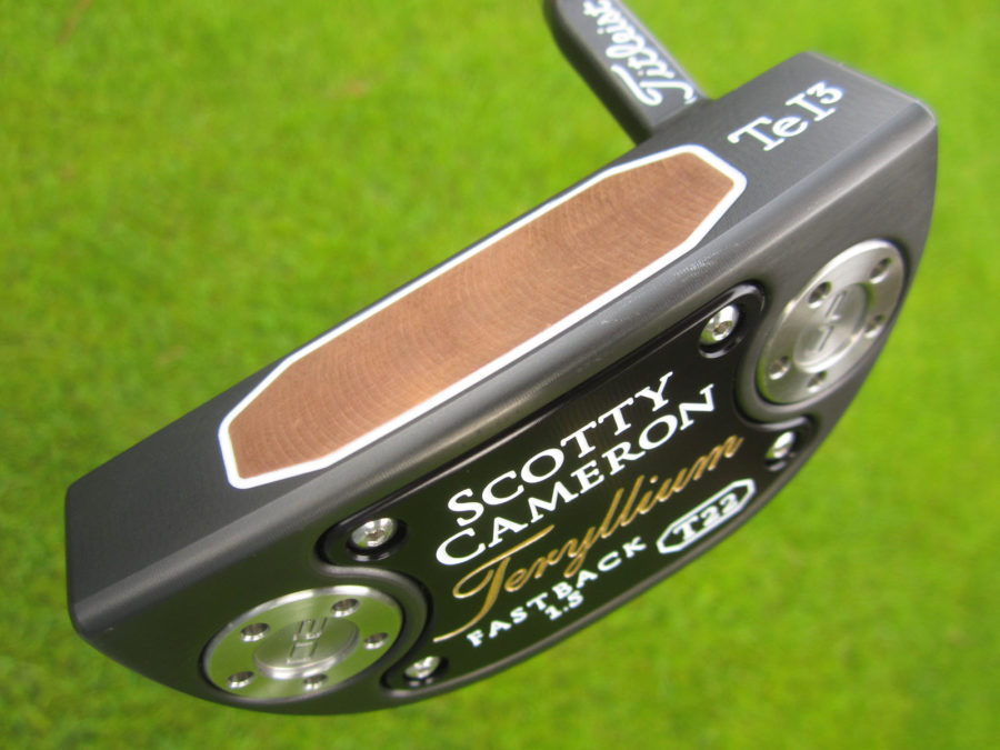 scotty cameron limited release black t22 fastback tfb 1.5 terylium putter golf club
