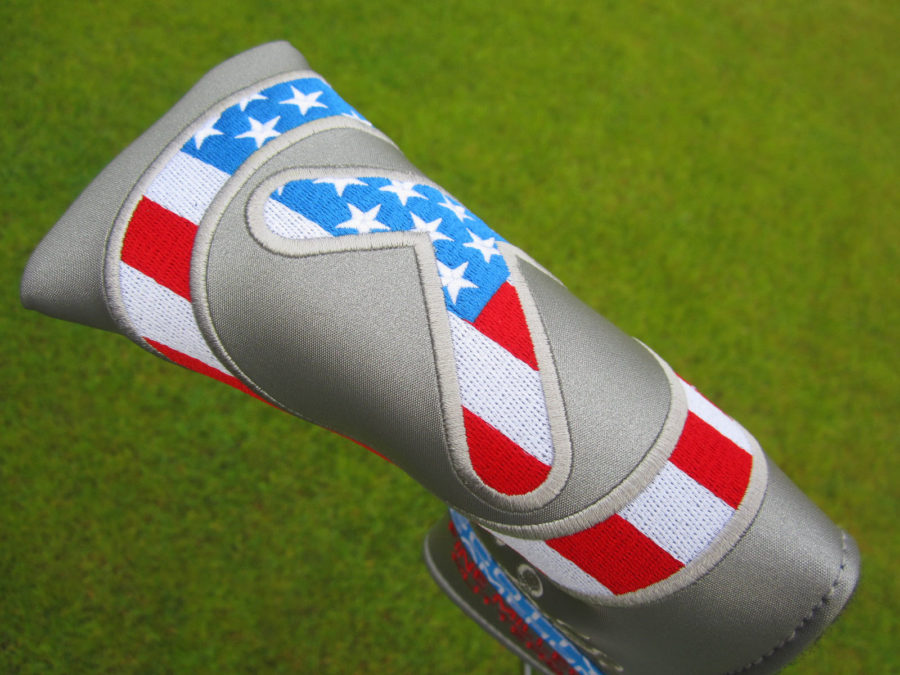 scotty cameron tour only 2023 silver usa industrial circle t blade putter headcover