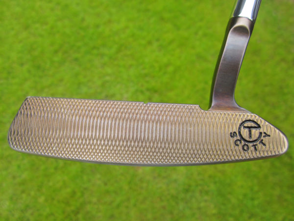 scotty cameron tour only deep milled experimental chromatic bronze newport 2.5 studio select circle t putter made for ryder cup player chris wood