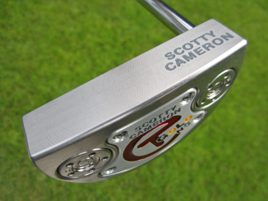 scotty cameron tour only sss golo n5 knucklehead neck circle t 350g putter golf club with top line and fly milling face