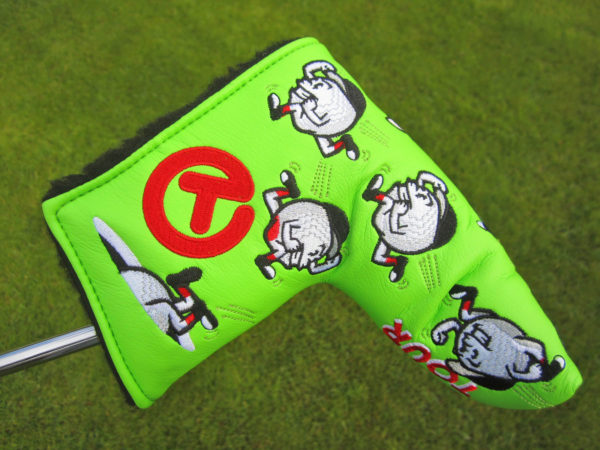 scotty cameron tour only 2023 lime green baller boy circle t blade putter headcover