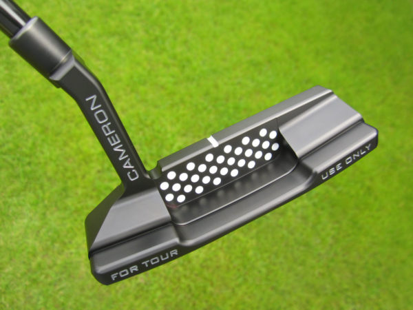 scotty cameron tour only black t22 newport 2 terylium circle t putter with black shaft and top line golf club