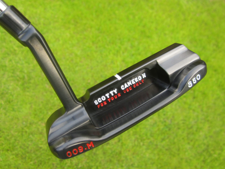 scotty cameron tour only brushed black carbon masterful 009m circle t 350g putter golf club with top line