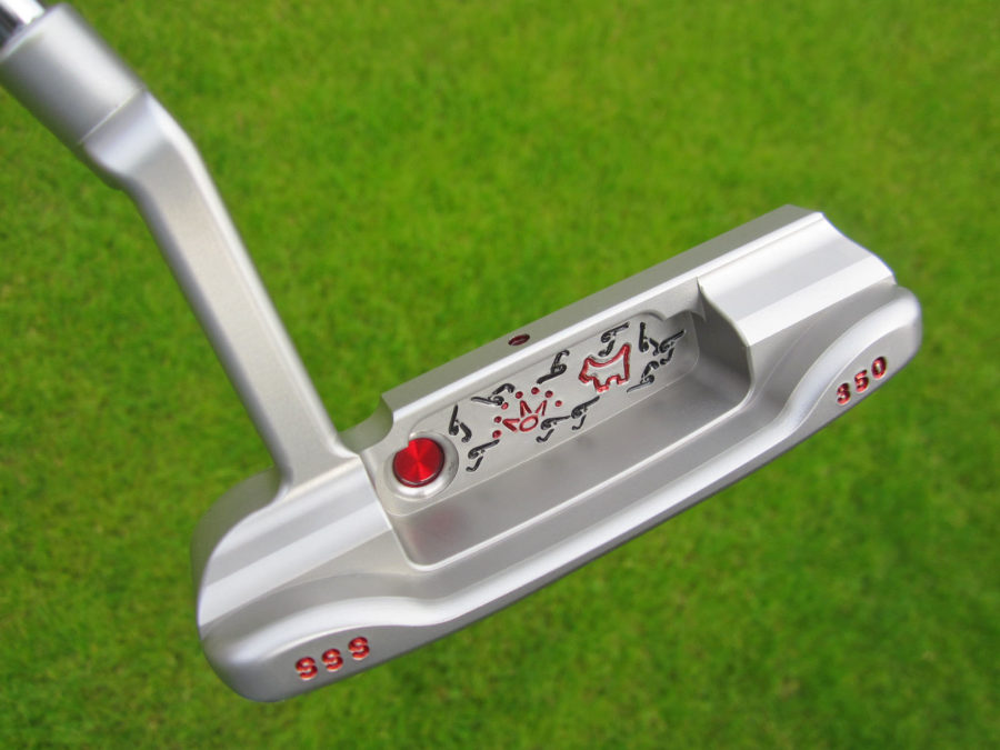 scotty cameron tour only sss 009 350g circle t putter with flying titleist t scotty dog and crown with cherry bombs golf club