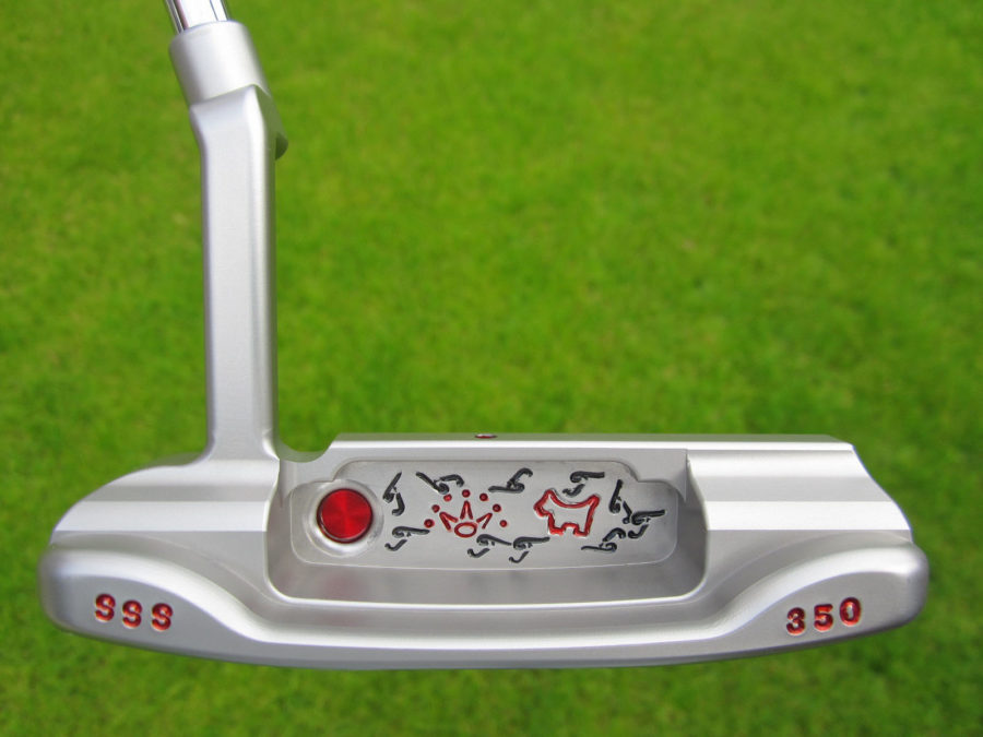 scotty cameron tour only sss 009 350g circle t putter with flying titleist t scotty dog and crown with cherry bombs golf club