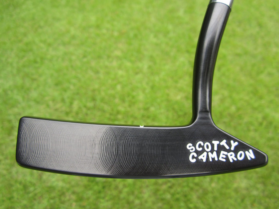 scotty cameron tour only carbon brushed black studio design design bullet sole hand stamped putter with top line golf club