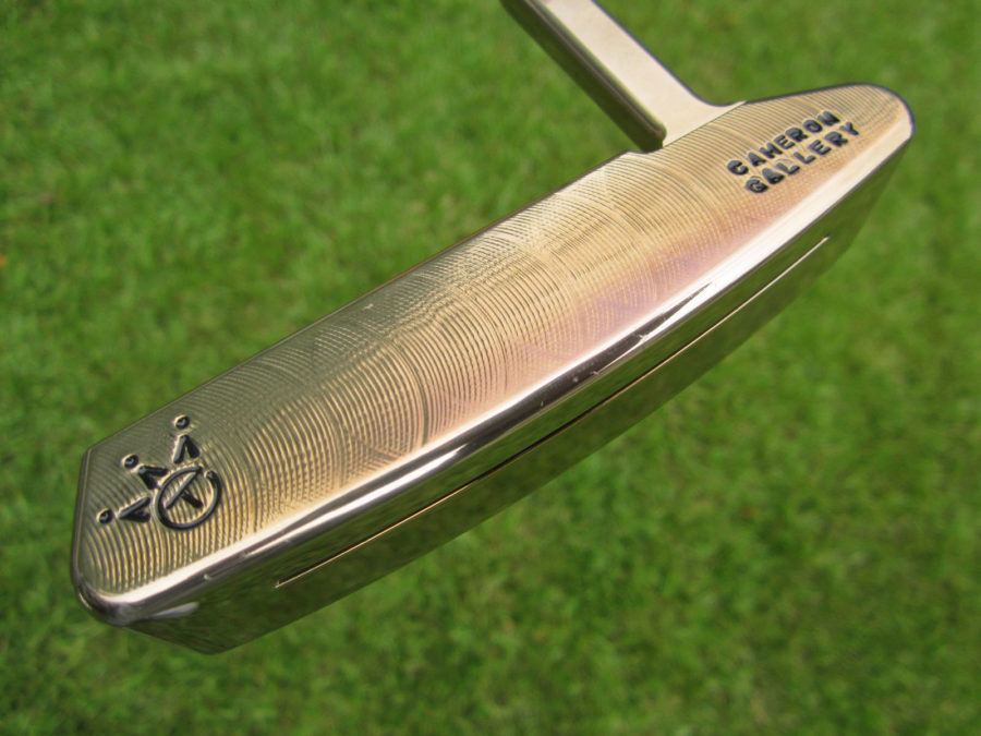 scotty cameron tour only chromatic bronze sss timeless beach newport 2 circle t 350g putter golf club with peace surfer stamp