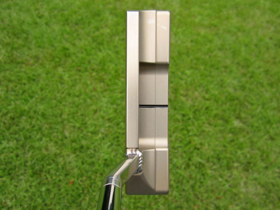 scotty cameron tour only chromatic bronze and sss two tone tour rat 2 circle t with welded flojet neck putter golf club