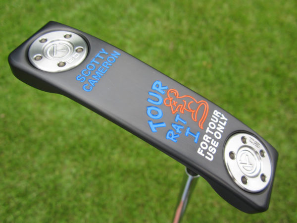 scotty cameron tour only black sss tour rat concept 1 circle t with welded 2.5 neck putter golf club