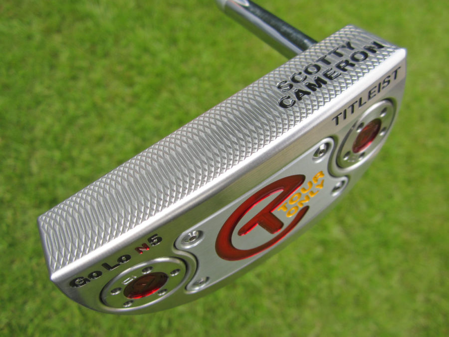 scotty cameron tour only deep milled sss golo n5 circle t putter with knucklehead neck golf club