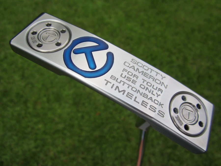 scotty cameron tour only sss timeless buttonback terylium circle t putter with top line golf club