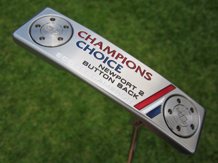 scotty cameron limited release newport 2 champions choice buttonback terylium putter