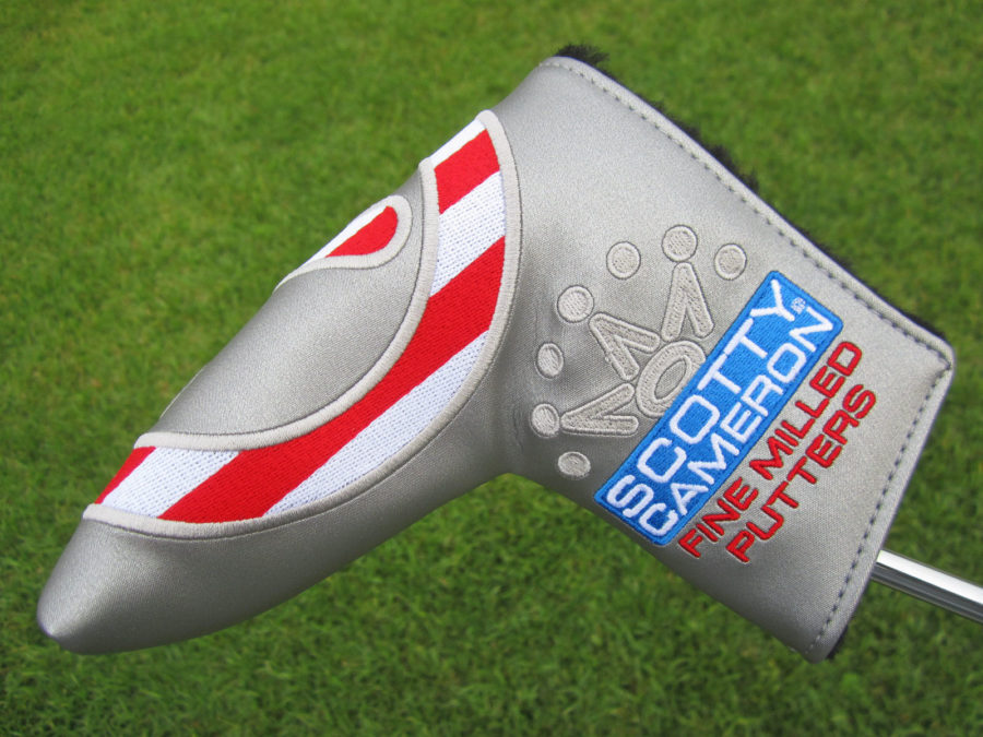scotty cameron tour only 2023 silver usa industrial circle t blade putter headcover