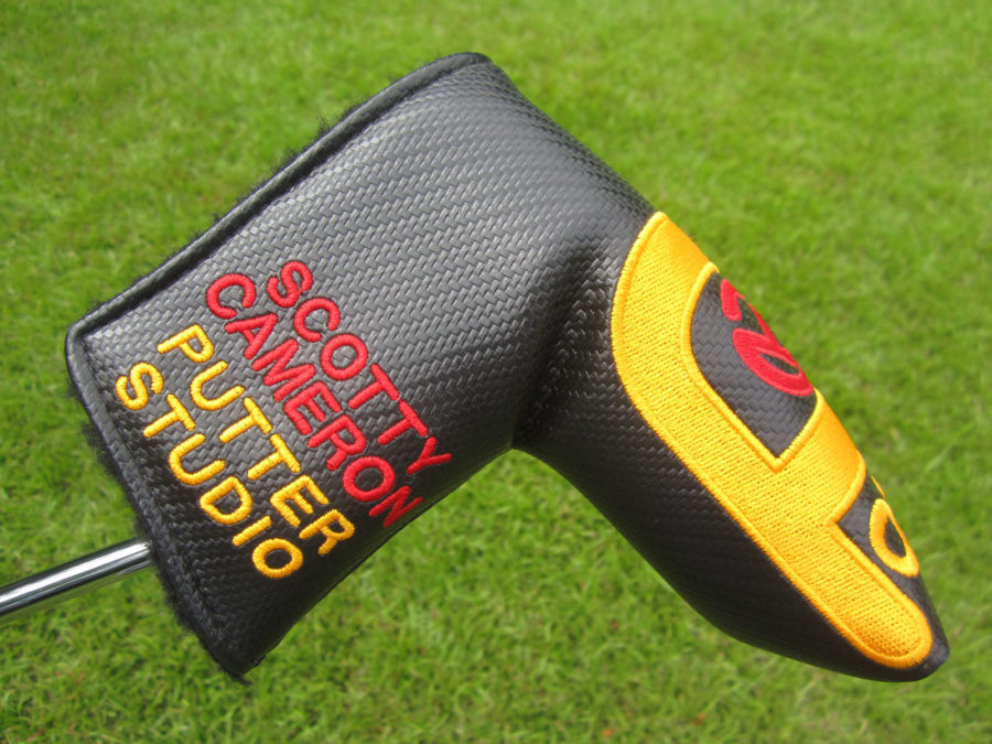 scotty cameron tour only black carbon fiber tour department approved circle t blade putter headcover