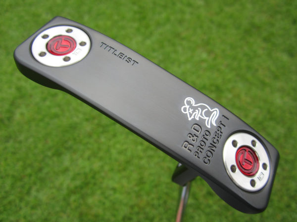 scotty cameron tour only black mist concept 1 tour rat circle t putter with sight dot golf club