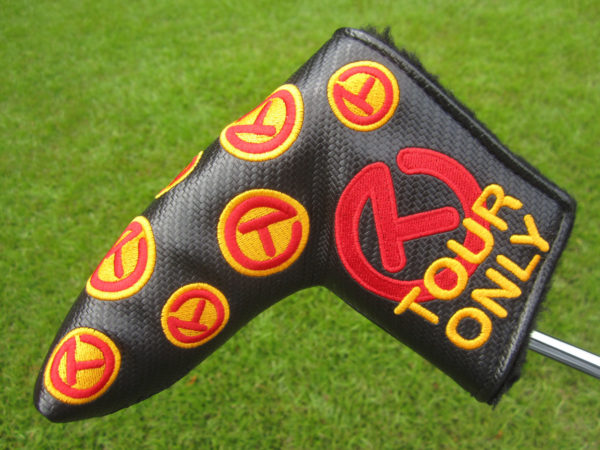 scotty cameron tour only black carbon fiber dancing circle t blade putter headcover
