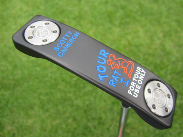 scotty cameron tour only black tour rat circle t putter with welded 2.5 neck golf club