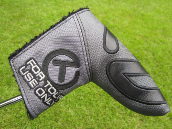 scotty cameron tour only grey and black industrial circle t blade putter headcover