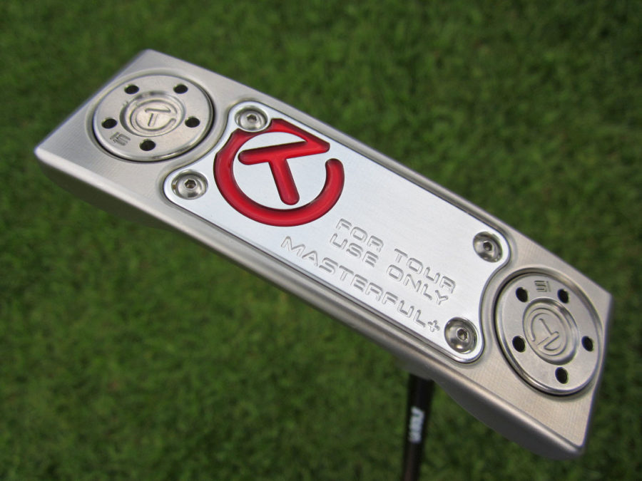 scotty cameron tour only sss masterful plus + tourtype special select circle t 350g putter golf club with la golf p series 135 black putter shaft