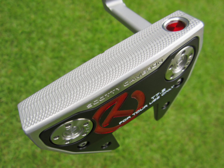 scotty cameron tour only sss deep milled phantom x t7.2 welded plumber neck and black shaft putter golf club