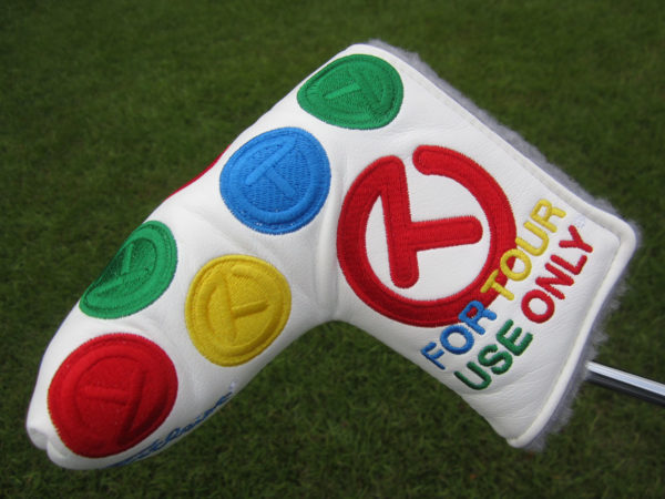 scotty cameron tour only white dancing circle t blade putter headcover