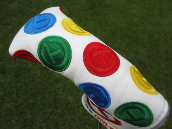 scotty cameron tour only white dancing circle t blade putter headcover