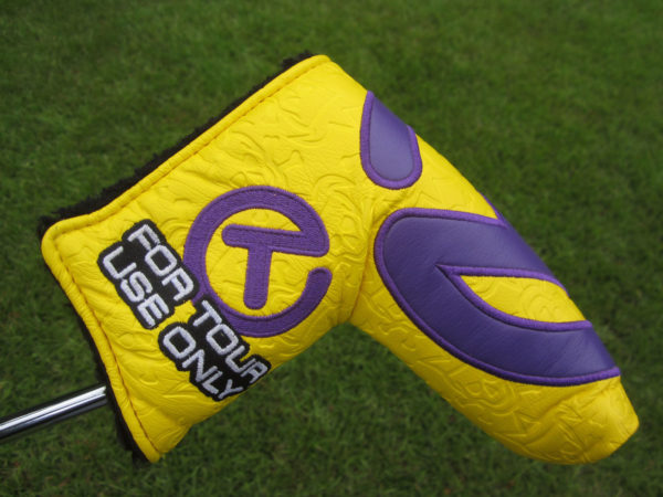 scotty cameron tour only yellow and purple tour jester industrial circle t blade putter headcover