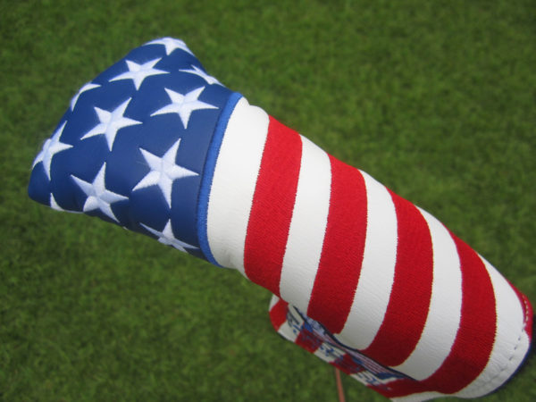 scotty cameron custom shop 2023 usa flag blade putter headcover